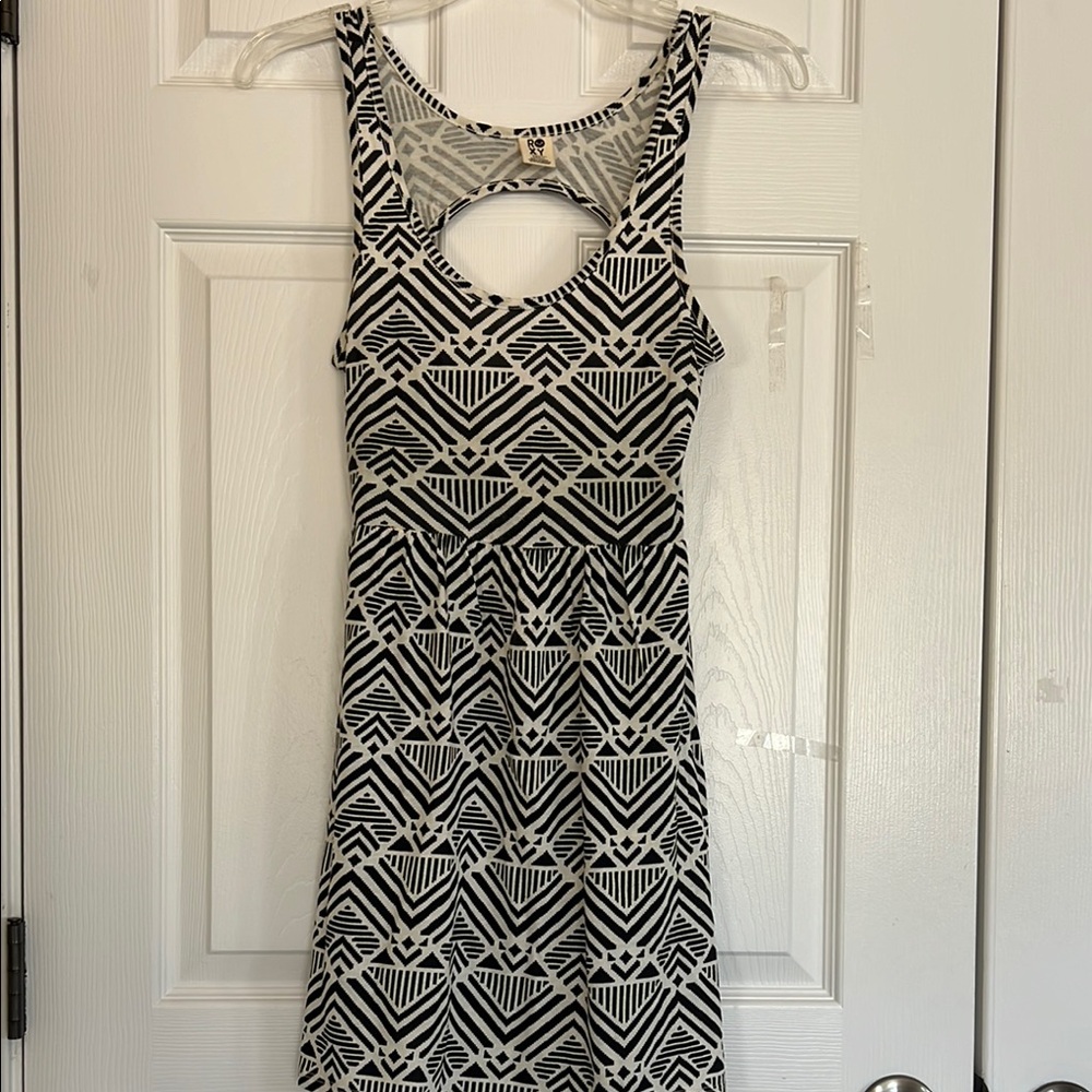 Roxy Black and White Sheath Dress for Night Out